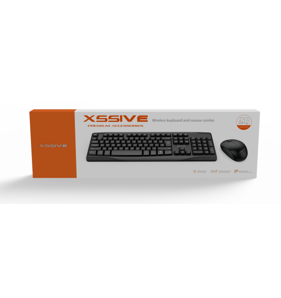zonsondergang ergens bij betrokken zijn mengsel Xssive Draadloos toetsenbord met muis combi - Roland Helpt Computer  ondersteuning